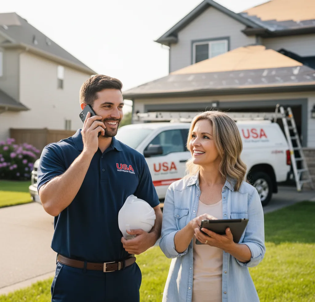 USA Roof Repair Experts customer support in Wheeler